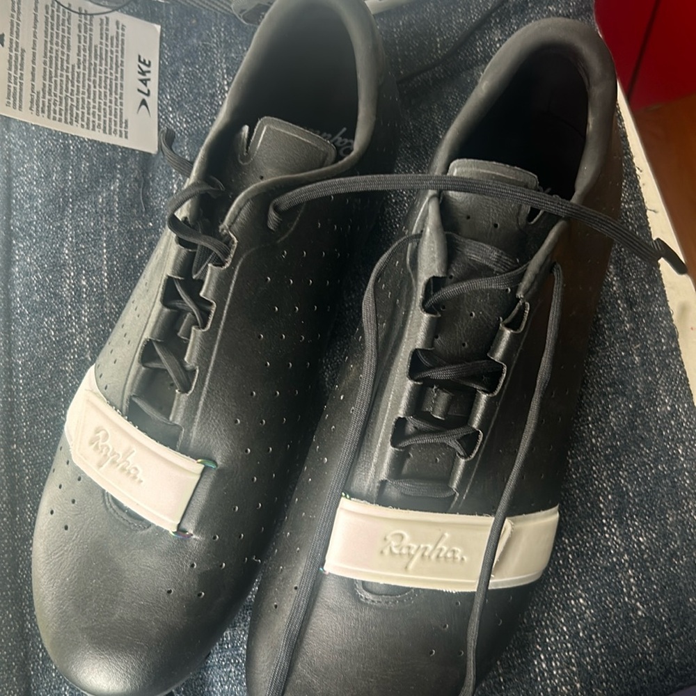 Men’s Rapha cycling shoes black size 43.5 or 10